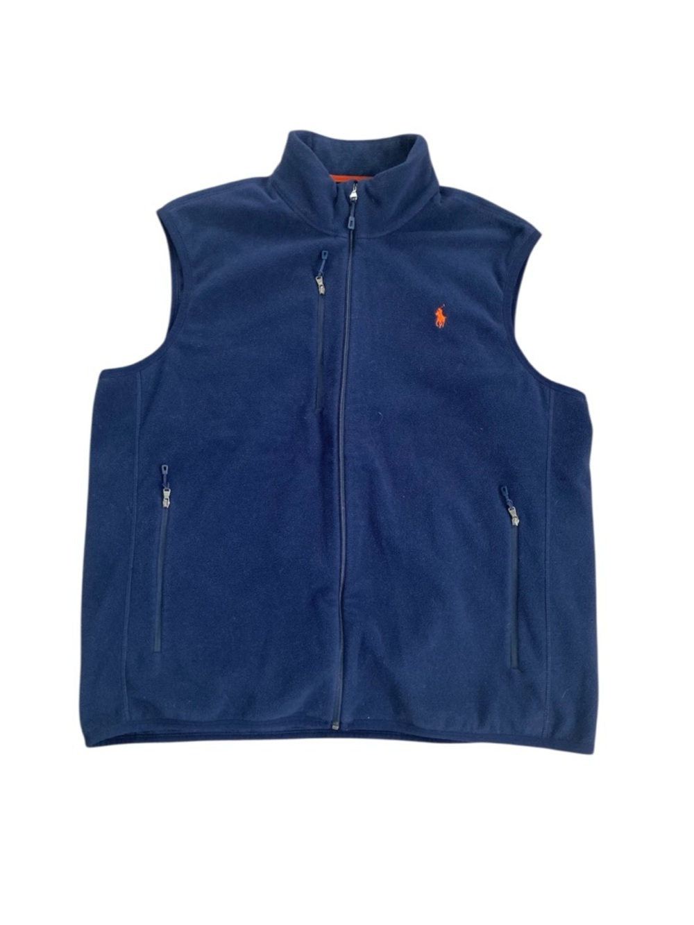 Polo Ralph Lauren Performance Vest Mens Size XXL Blue Full Zip Fleece Hike